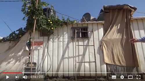 Les caravanes inhabitables de Gaza (vidéo)